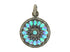 Pave Diamond Stunning Opal Pendant, gorgeous fiery opal, (DOP-7105)